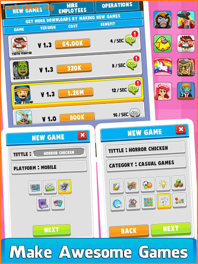 Video Game Tycoon - Idle Clicker & Tap Inc Game screenshot