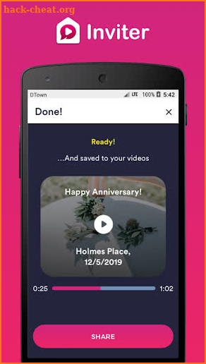 Video Invitation Maker by Inviter.com screenshot