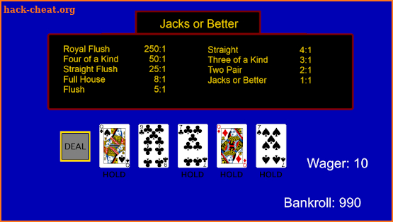 Video Poker screenshot