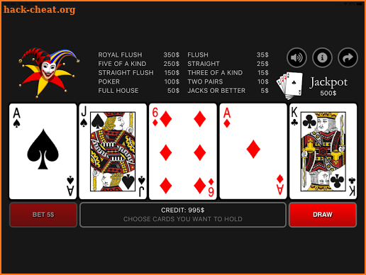 Video Poker 4Fun screenshot