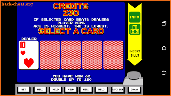 Video Poker 5-card Draw screenshot