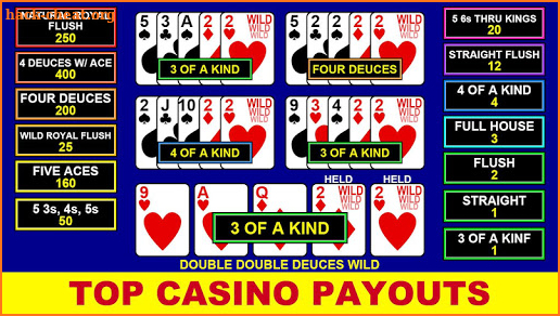 Video Poker Casino Games screenshot