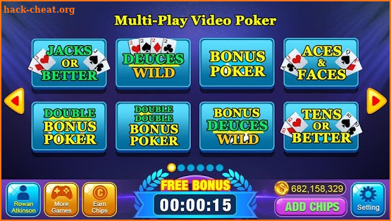 Video Poker Games - Multi Hand Video Poker Free screenshot