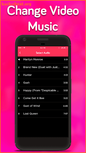 Video song changer-replace audio,music to video screenshot