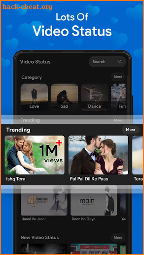 Video Status for Whatsapp (Love, Sad Status) screenshot
