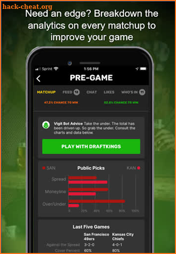 Vig it: Sports Betting Social Network screenshot