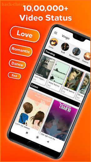 Vingo - Trending Video Status Downloader - Lyri screenshot