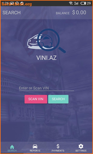 Vini - Carfax, Autocheck, Copart screenshot