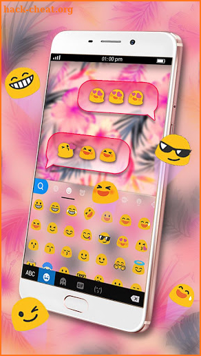 Vintage Flowers Keyboard Theme screenshot