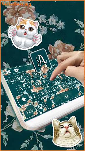 Vintage Flowers New Keyboard Theme screenshot