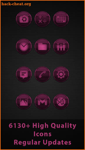 Vintage Pink Wooden Icons screenshot