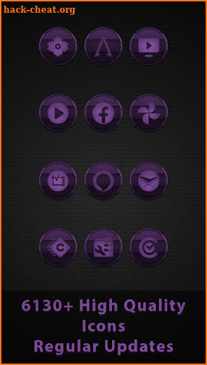 Vintage Violet Wooden Icons screenshot