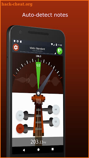 Violin Tuner - Free tuner for violin & fiddle screenshot