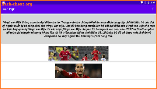 Virgil van Dijk screenshot