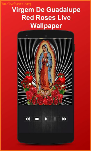 Virgin Of Guadalupe Red Roses Live Wallpaper screenshot