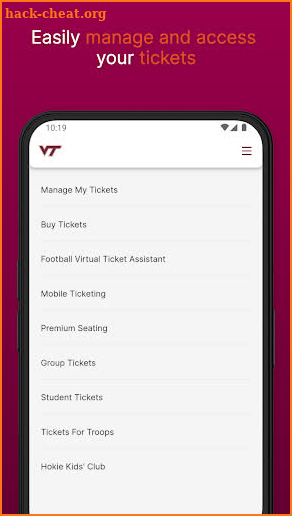 Virginia Tech HokieSports screenshot