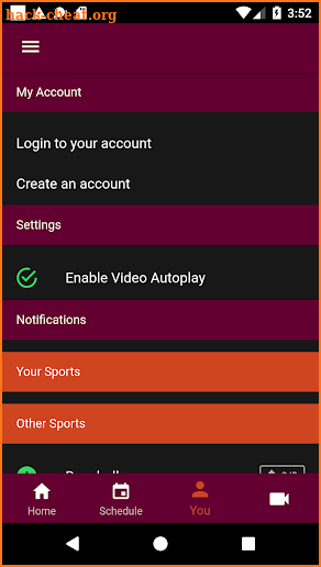 Virginia Tech HokieSports screenshot