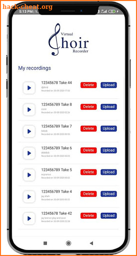 Virtual Choir Recorder screenshot