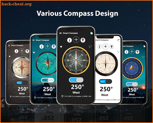 Virtual Compass 360 PRO - Digital Compass Free screenshot