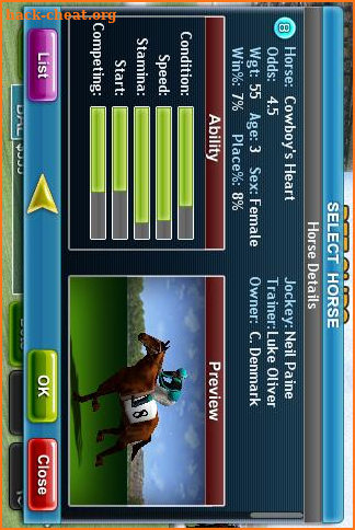 Virtual Horse Racing 3D screenshot