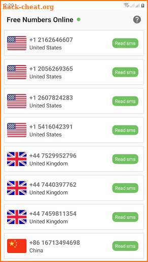 Virtual Number - Receive SMS Online Verification screenshot