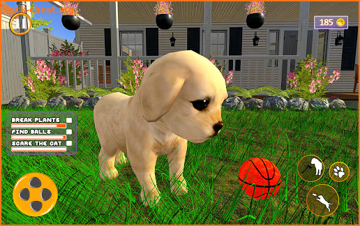 Virtual Pet Puppy 3D - Family Home Dog Care Game screenshot