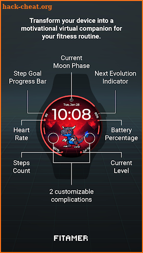 Virtual Pet Watch Face Fitamer screenshot