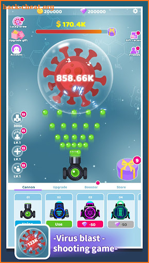 Virus Blast - Shooting Game screenshot