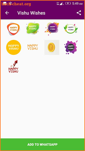 Vishu stickers for whatsapp screenshot