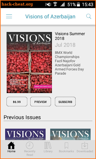 Visions of Azerbaijan Magazine screenshot