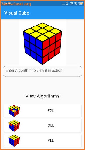 Visual Cube - Algorithms and 3D Cube Viewer screenshot