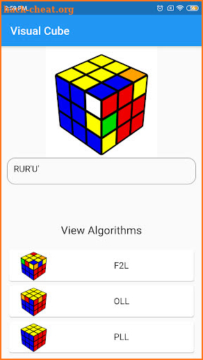 Visual Cube - Algorithms and 3D Cube Viewer screenshot