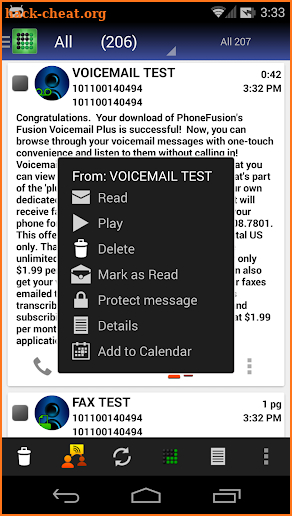 Visual Voicemail Plus screenshot