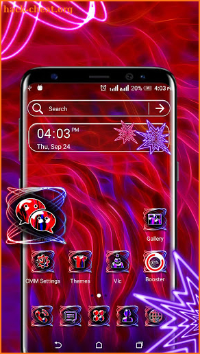 Visual Wave Art Theme screenshot