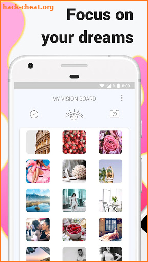 VISUAPP: Vision Board and Gratitude Journal free screenshot