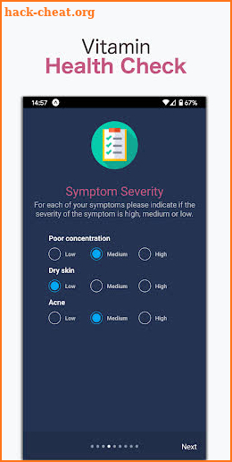 Vitamin Check: Deficiency Diagnosis Tool screenshot