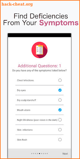 Vitamin Check: Deficiency Diagnosis Tool screenshot