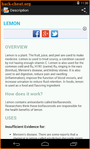 Vitamins and Minerals screenshot