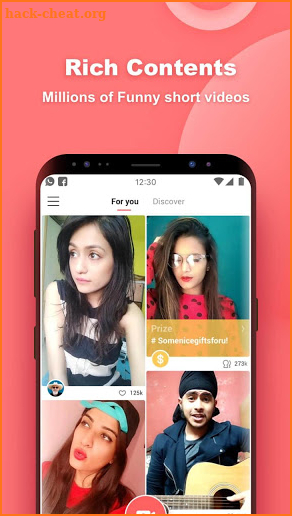 VMate lite - Funny Short Videos Social Network screenshot