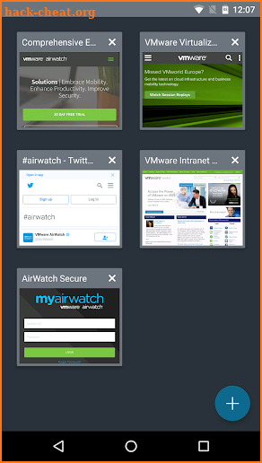 VMware Browser screenshot