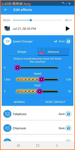 Voice Changer & Voice Editor - 20+ Effects screenshot