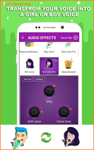 Voice changer - Music recorder with effects screenshot