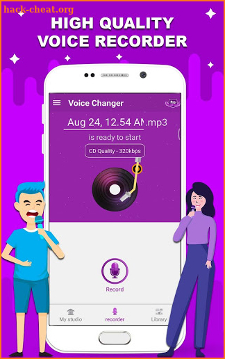 Voice changer - Music recorder with effects screenshot