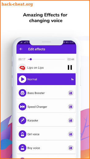 Voice Changer, Voice Recorder Editor With Effects screenshot