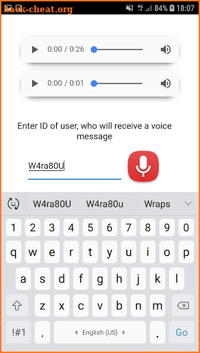 Voice Message Player screenshot