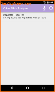 Voice Pitch Analyzer screenshot