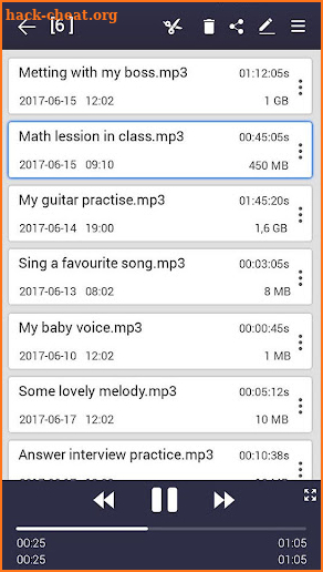 voice recorder screenshot