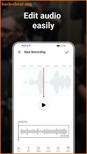 Voice Recorder - Transcription screenshot