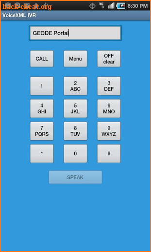 Voice XML IVR screenshot