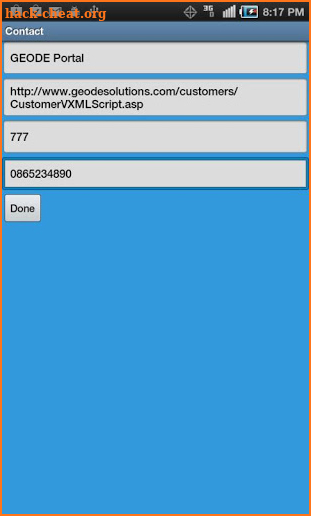 Voice XML IVR screenshot